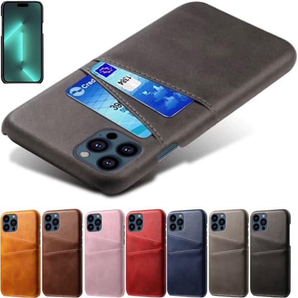Korthållare Iphone 14 Pro Max skal mobilskal hål för laddare