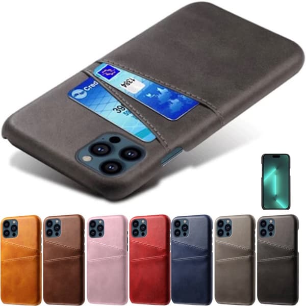 Korthållare Iphone 15 Pro skal mobilskal hål laddare hörlurar
