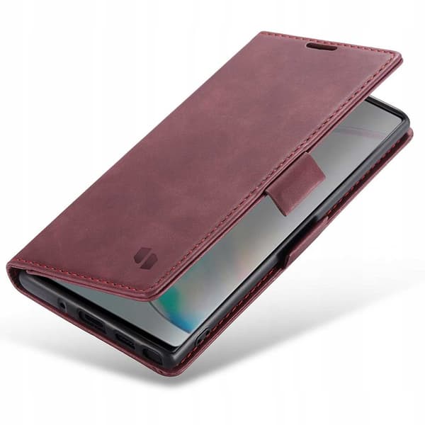 Spacecase Plånbok Galaxy Note 10 Fodral Crayon Cover Röd