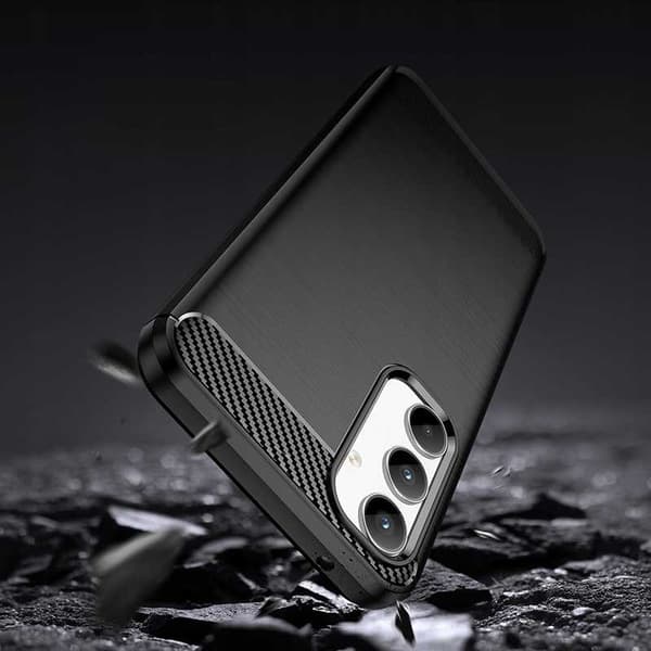 Spacecase Carbon Dekking For Samsung Galaxy A35 5G Svart