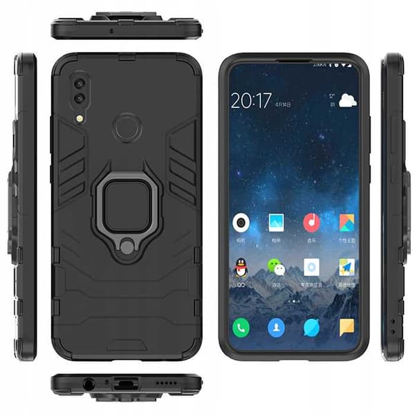 Spacecase Case Dækker Til Huawei P Smart Med X-Ring Sort