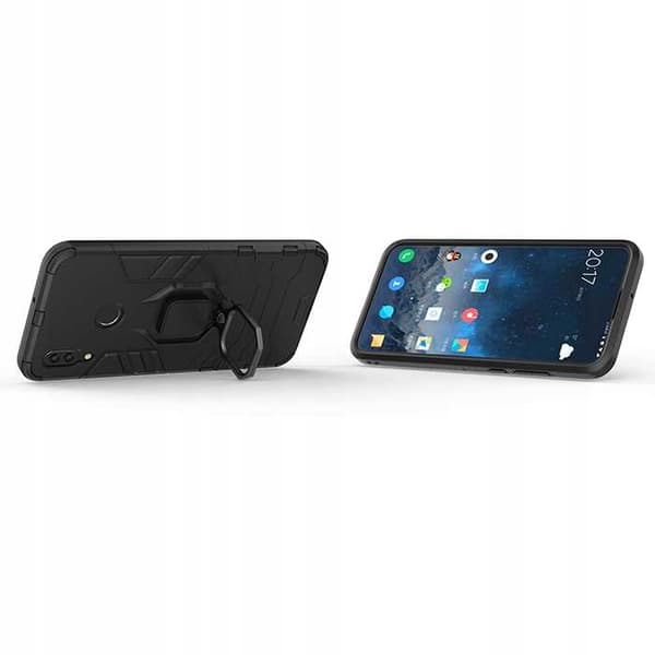 Spacecase Case Dækker Til Huawei P Smart Med X-Ring Sort