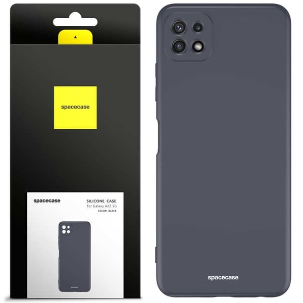 Spacecase Silikonevesker For Samsung Galaxy A22 5G Svart