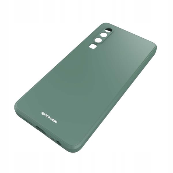 Spacecase Silikonfodral För Huawei P30 Mörkgrön Skydd