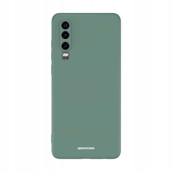 Spacecase Silikonfodral För Huawei P30 Mörkgrön Skydd