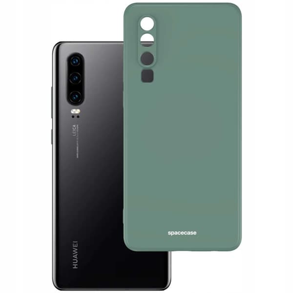 Spacecase Silikonfodral För Huawei P30 Mörkgrön Skydd