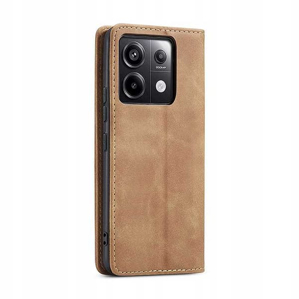Spacecase Lomppakotelo Poco X6 Rm Note 13 Pro 5G Coffee -Laitteelle
