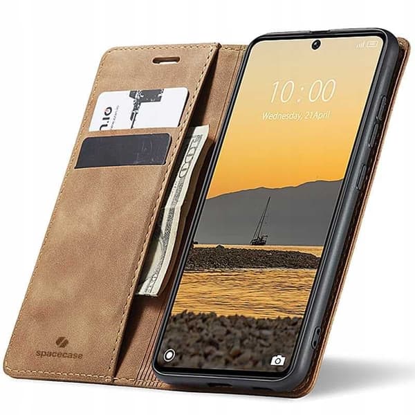 Spacecase Lomppakotelo Poco X6 Rm Note 13 Pro 5G Coffee -Laitteelle