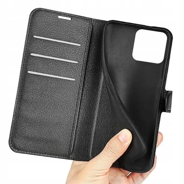 Litchi Case Til Xiaomi Phone 13 Sort