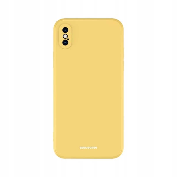 Spacecase Silikonikuoro Iphone Xs Max Keltaisella Kotelon Kansilla