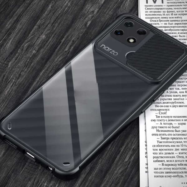 Spacecase Fodral Till Realme 7I Narzo 30A Telefon Svart