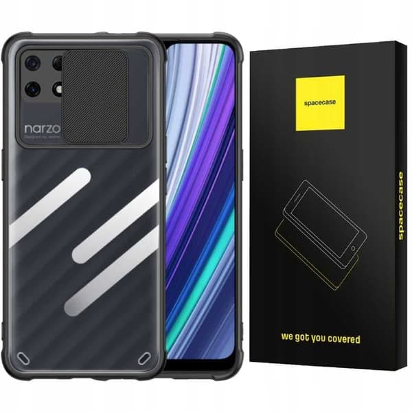 Spacecase Fodral Till Realme 7I Narzo 30A Telefon Svart