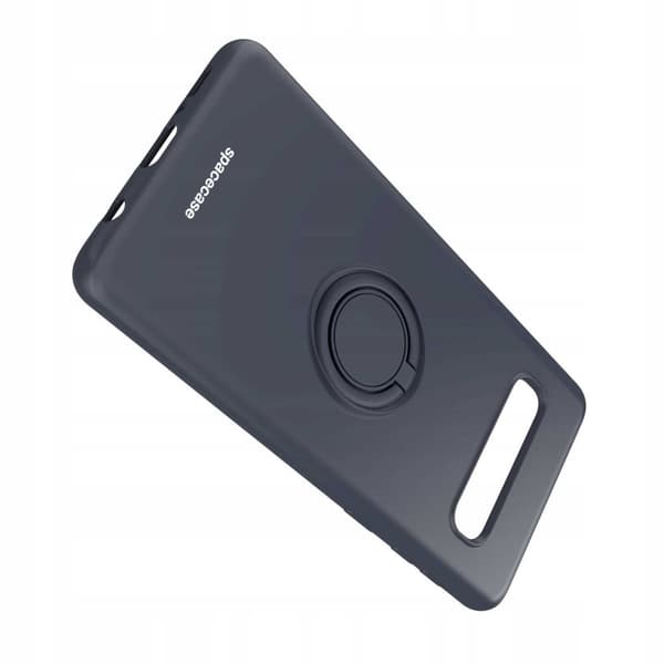 Spacecase Silikonecase Ring För Samsung Galaxy S10+ Svart Skydd