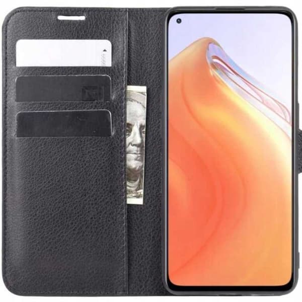Litchi Case Cover Till Xiaomi Mi 10T 10T Pro Black