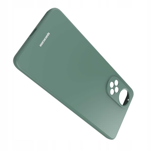 Spacecase Silikonikuoro Huawei Nova 9 Tummavihreälle Kansile