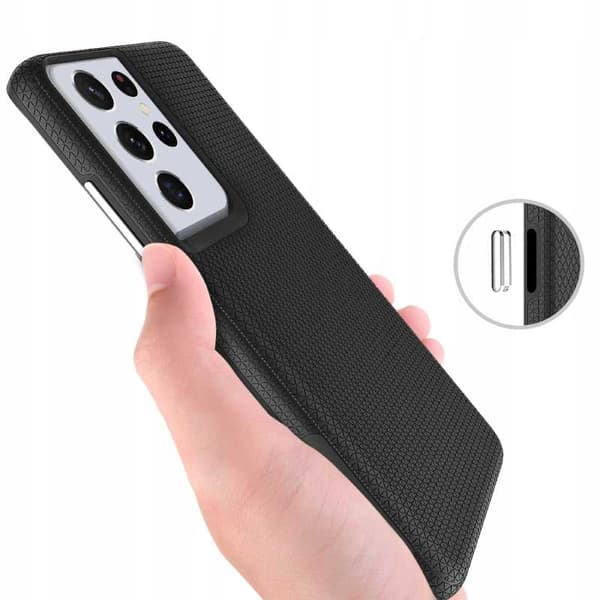 Spacecase Case Cover Till Samsung Galaxy S21 Ultra Black