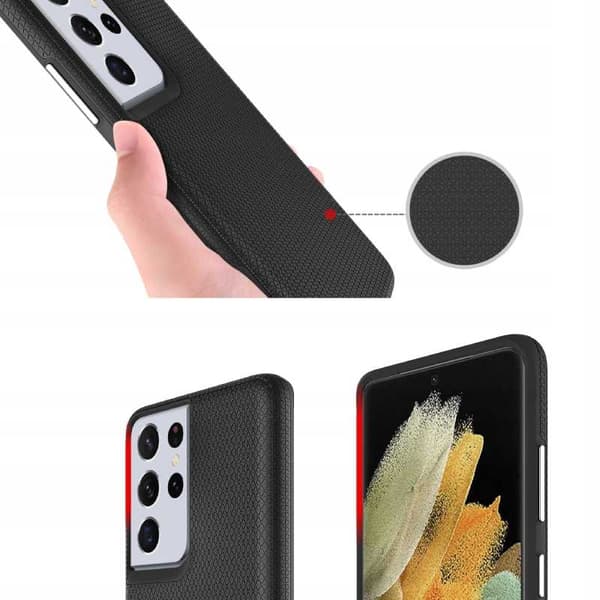 Spacecase Case Cover Till Samsung Galaxy S21 Ultra Black