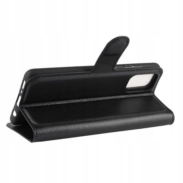 Litchi Fodral Till Samsung Galaxy A41 Svart