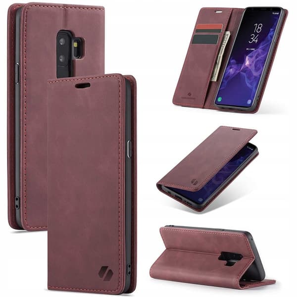 Spacecase Pålbocksväska För Samsung Galaxy S9+ Rött Skydd