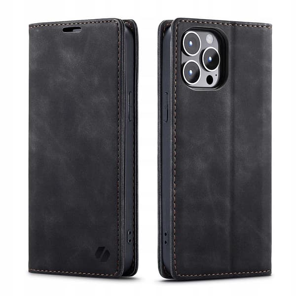 Spacecase Wallet Case For Iphone 14 Pro Max Case Svart