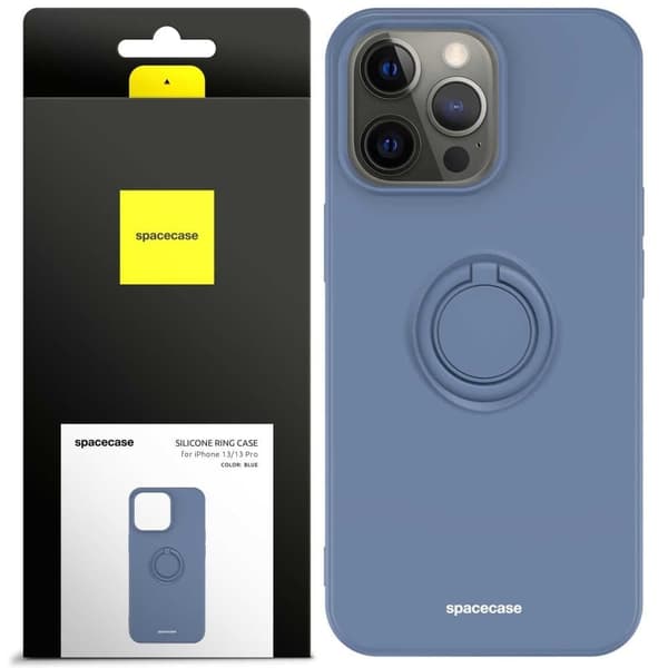 Spacecase Silikonringeteske For Iphone 13 Pro Blue Beskyttelse