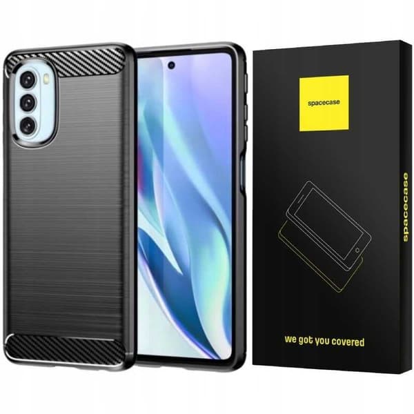 Spacecase Case Deksel For Motorola Moto G51 5G Black Carbon
