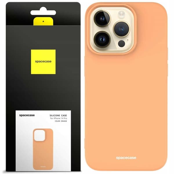 Spacecase Silikonikuoro For Iphone 14 Pro Max Case Cover Oranssi