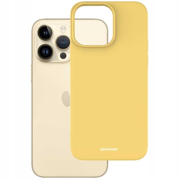 Spacecase Silikonevesker For Iphone 14 Pro Max Gul Gul