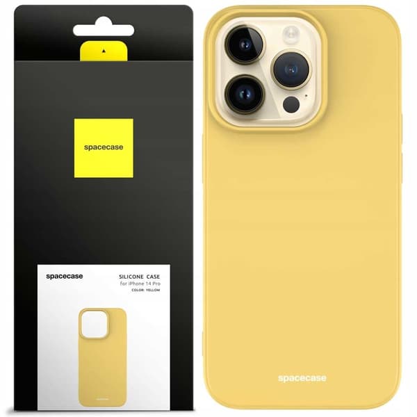 Spacecase Silikonevesker For Iphone 14 Pro Max Gul Gul