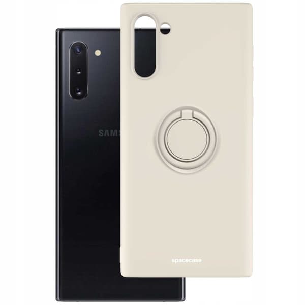 Spacecase Silikone Case Ring For Samsung Galaxy Note 10 Bone
