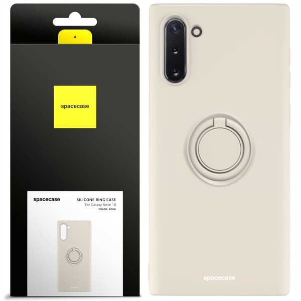Spacecase Silikone Case Ring For Samsung Galaxy Note 10 Bone