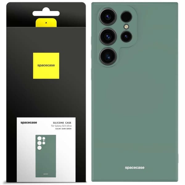 Spacecase Silikonevesker For Samsung Galaxy S23 Ultra Dark