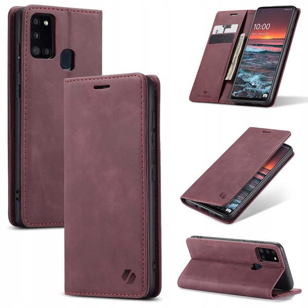 Spacecase Lowletter Ekske Deksel For Samsung Galaxy A21S Rød