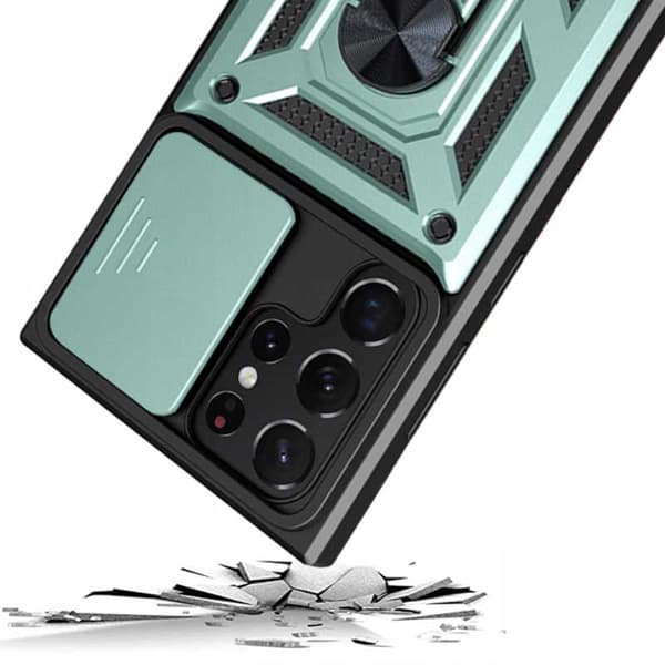 Spacecase Case Deksel For Samsung Galaxy S22 Ultra Green