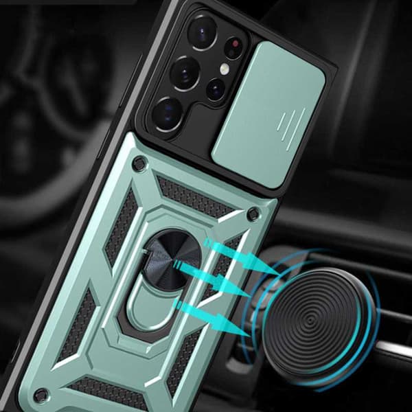 Spacecase Case Deksel For Samsung Galaxy S22 Ultra Green