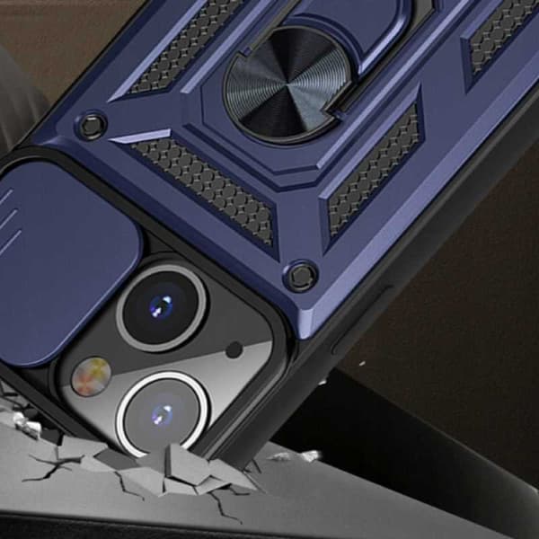 Spacecase Case Case Til Iphone 13 Sc Camring Blå Beskyttelse