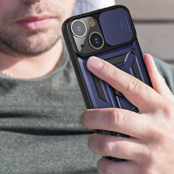 Spacecase Case Case Til Iphone 13 Sc Camring Blå Beskyttelse