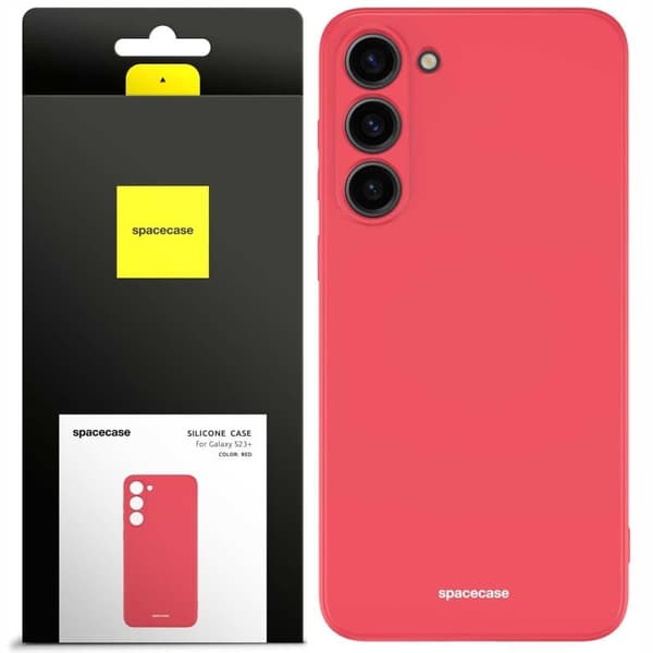 Spacecase Silikonecase Til Samsung Galaxy S23+ Rød