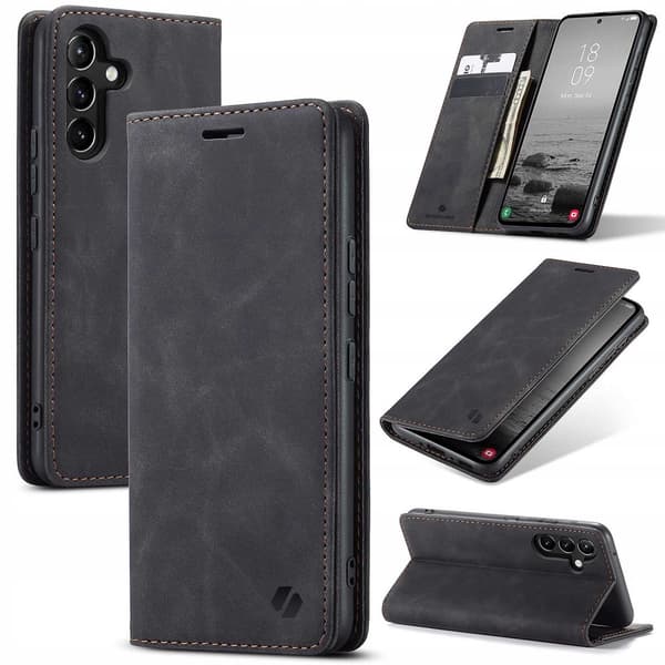 Spacecase Case Pengebog Til Samsung Galaxy A70 Black