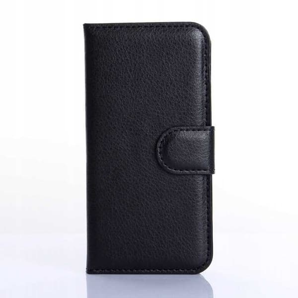 Litchi Deksler Til Iphone 5 5S Se Sort Beskyttelse
