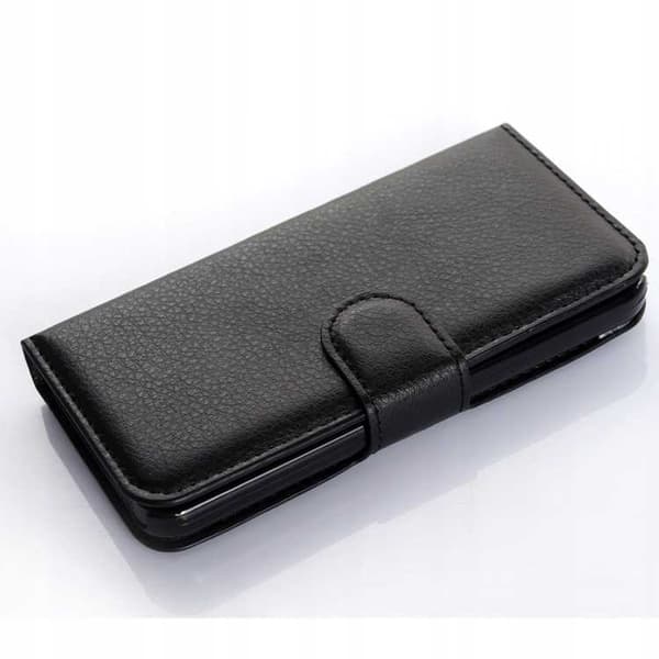 Litchi Deksler Til Iphone 5 5S Se Sort Beskyttelse