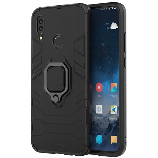 Spacecase Case Cover Till Huawei P Smart Med X-Ring Svart