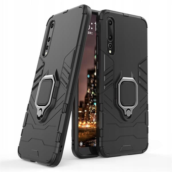 Spacecase Case Cover Til Huawei P20 Pro X-Ring Sort