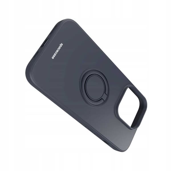 Spacecase Silikone Ring Case Til Iphone 14 Pro Sort Case Cover