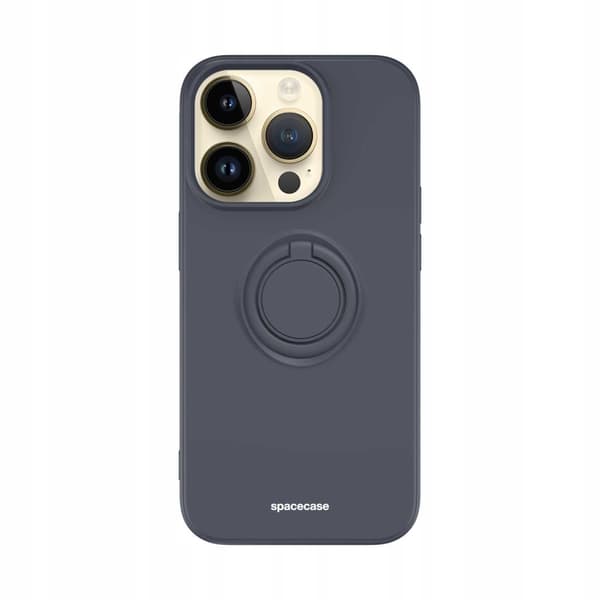 Spacecase Silikone Ring Case Til Iphone 14 Pro Sort Case Cover