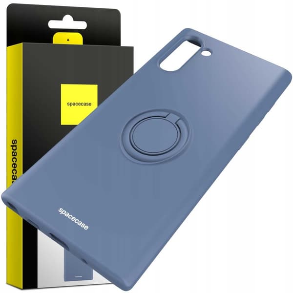 Spacecase Silikone Case Ring For Galaxy Note 10 Blue Case Deksel