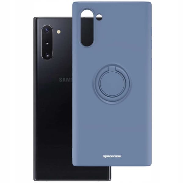 Spacecase Silikone Case Ring For Galaxy Note 10 Blue Case Deksel