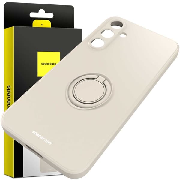 Spacecase Silikone Case Ring Til Galaxy S23 Fe Bone 5G