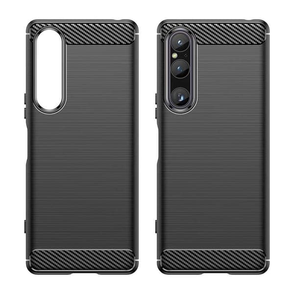 Spacecase Deksler For Sony Xperia 1 V Svart Karbon