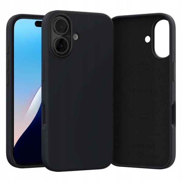Iphone 16 Sc Pure Mag Musta Spacecase Kotelon Kansi